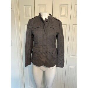 Banana Republic womens Wool Blend Military Blazer Jacket Size 10P